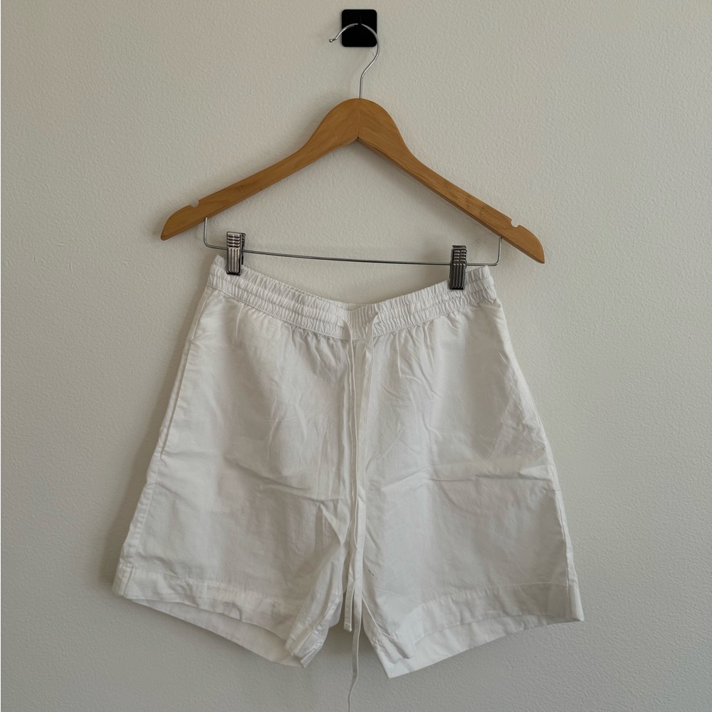 Enza Costa White Drawstring Shorts